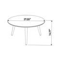scandinavian style coffee table dimensions - inches