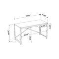 Industrial style desk dimensions - inches