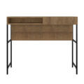 37" Small Industrial Style Desk made of wood and steel legs with 1 drawer