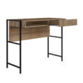 37" Small Industrial Style Desk made of wood and steel legs with 1 drawer