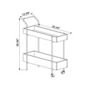27871 Luiz Bar Cart-3 industrial bar cart dimensions - inches