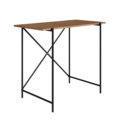 27873 Eloi-Desk-2 Small Industrial style simple desk made from wood and black steel legs
