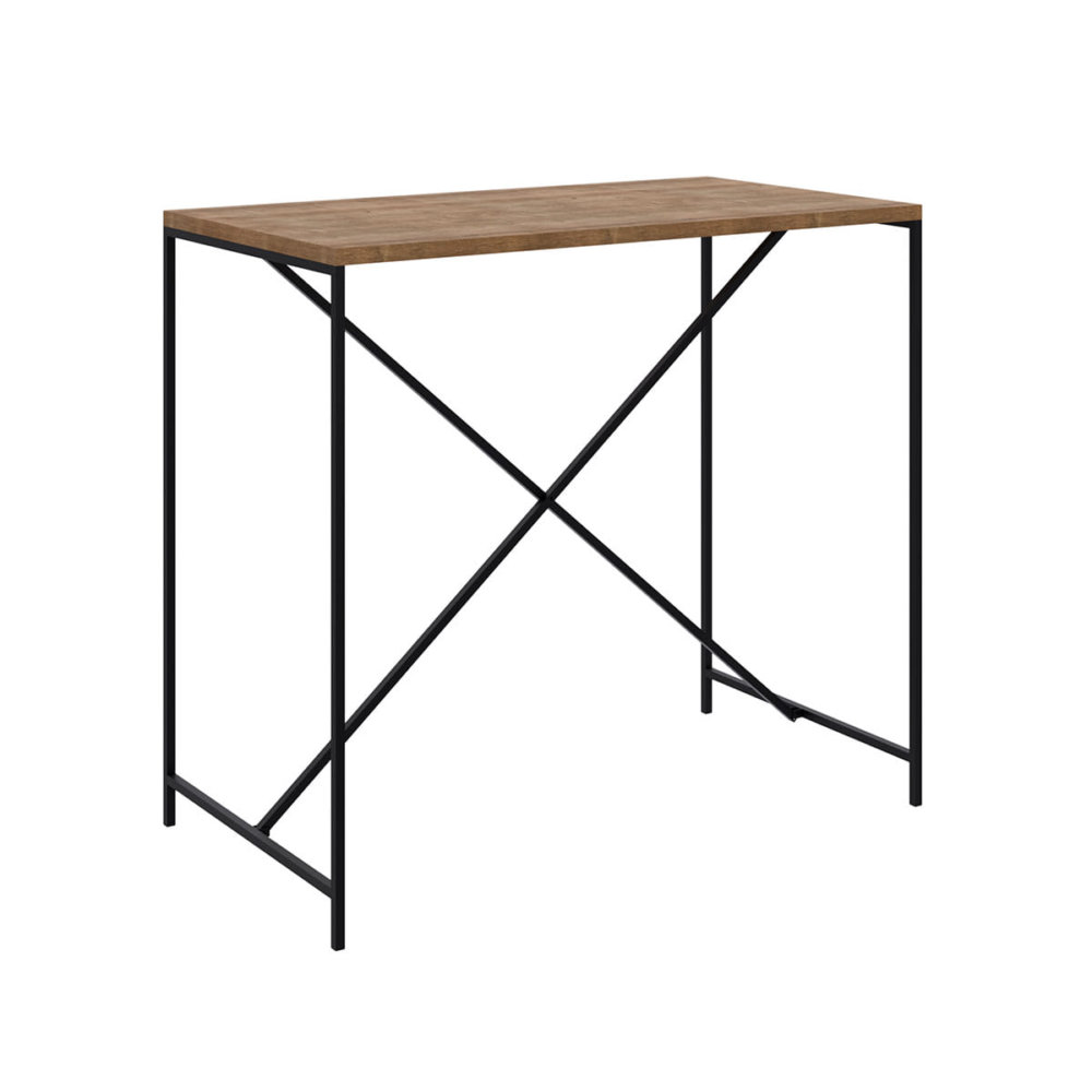 27817_ana_dining_table_05 Counter Height Industrial Table. MDP wood and black steel legs